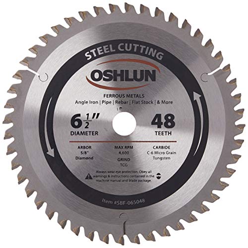 Freud Diablo 6-1/2" 48-Tooth Steel Cutting Circular Saw Blade - 5/8" Arbor