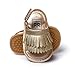 Kuner Unisex Baby Tassel Rubber Sole Non-Slip Summer Prewalker Sandals First Walkers (13cm(12-18months), Golden)