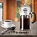 Homitt 34oz French Press Coffee Maker & Tea Maker (8-Cups) with 3 Extra Replacement Screen Mesh,1 Stainless Steel Mixing Spoon, 1 Measuring Spoon.