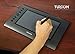 Turcom TS-6610 Graphic Tablet Drawing Tablets and Pen/Stylus for PC Mac Computer, 10 x 6.25 Inches Surface Area 2048 Levels of Pressure Sensitive Surface with 8 Hot Keys, 5080 LPI Resolution, Ideal for Kids and Artists,Black