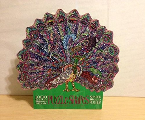 1000 Piece Shaped Jigsaw Puzzle - Shaped Like a Peacock