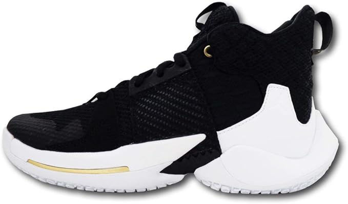 Amazon Co Jp Jordan ジョーダン キッズ ジュニア Why Not Zero 2 ウエストブルック バスケットシューズ 黒白メタリックゴールド 23 5cm 並行輸入品 スポーツ アウトドア