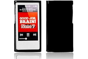 AIKUKIKI TPU Soft Silicone Bumpers Protective Cover Anti-Scratch Shockproof Case for iPod Nano 7/8 (Black)