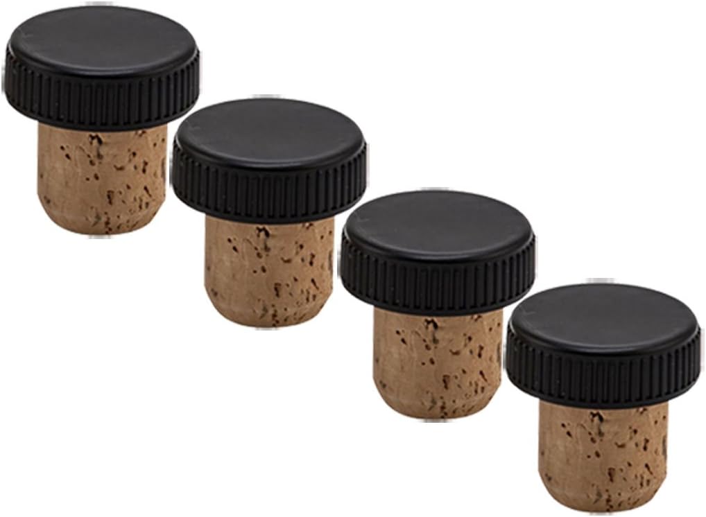 Bar Top Natural Cork Fused to a Ribbed PVC Cap (4)