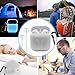 Airpods Case AirPod Accessories Case for Apple Airpods, [Night-glow Blue] Full Body Soft Skin Silicone Shockproof Protector Air Pods Case Cover with Night-glow Earphone Anti-lost Strap and Carabiner