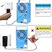 Madoats 9.5-inch Super Mini Portable Air Conditioner Fan Small Desktop Fan Quiet Personal Table Fan Mini Evaporative Air Circulator Cooler Humidifier,Upgrade