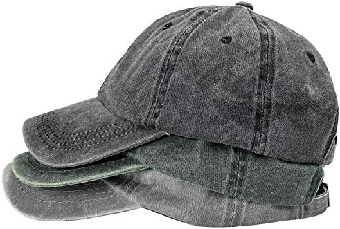 5 Pack Washed Plain Baseball Cap Distressed Dad Hat Unisex Golf Hat Adjustable 5 Pieces Vintage Washed Plain Baseball Cap Distressed Dad  main image 4