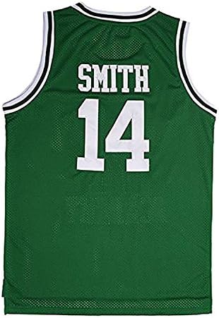 TUEIKGU Men's Smith #14 Bel Air Academy Basketball Jersey S-XXL Green