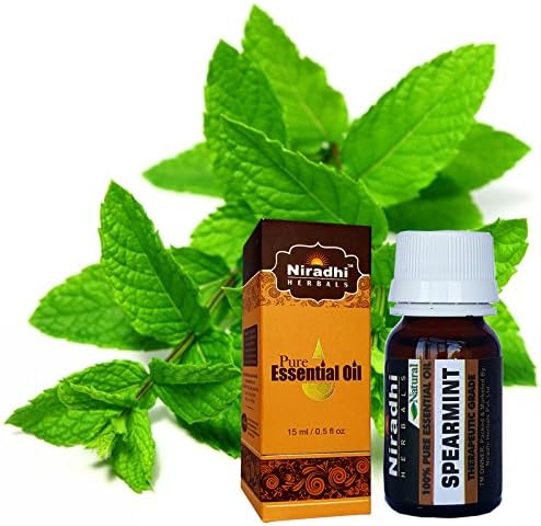 Spearmint Oil from Niradhi Herbals : Best Therapeutic Grade Essential Oil-15 ml/0.5 FL OZ