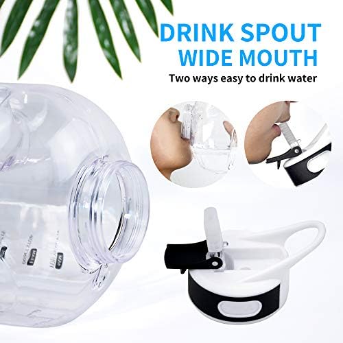 128OZ/1 Gallon Water Bottle with Straw Motivational Water Bottle with Time Marker, Large Water Bottle 128 Oz Water Bottle, Big Water Jug for Sports Water Bottles 2 51CStKV3dbL. AC