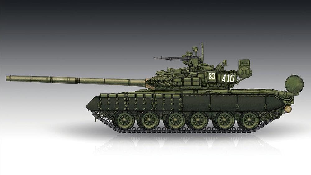 Trumpeter 1/72 T-80BV Russian Main Battle Tank Model Kit, Suitable for Ages 14 and Up