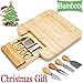 Natural Bamboo Cheese Board Set
