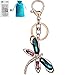 Bolbove Crystal Dragonfly Keychain Sparkling Keyring Rhinestones Purse Pendant Handbag Charm