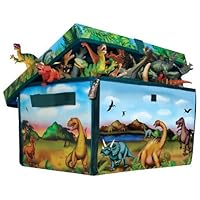 ZipBin 160 Dinosaur Collector Toy Box & Play set w/2 Dinosaurs