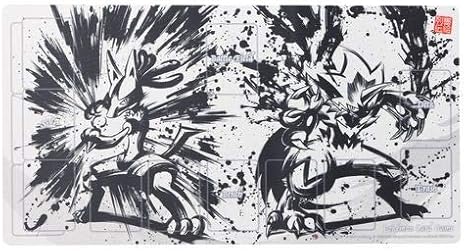 Amazon ポケモン カードゲーム ラバープレイマット 墨絵列伝 ルカリオ ゼラオラ プレイマット ルカリオ ゼラオラ カード ゲーム カードゲーム トランプ ホビー