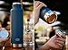 Cloud9 Plastic-Free Vacuum-Insulated Double-Wall Thermal Stainless Steel Tea Bottle with Tea/Fruit Strainer, 15 oz/450 ml (Dark Blue)