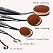 Oval Makeup Brush Set, USpicy Standable Professional Makeup Brushes 5pcs (Refined Gift Box, Cruelty Free, Soft Synthetic Fiber)
