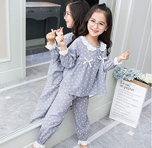パジャマ 子供 女の子 春秋 長袖 長ズボン コットン ルームウェア キッズ ガールズ 上下セット 可愛い 星柄 レース切り替え おしゃれ 部屋着 柔らかい 快適 寝間着 110 160 B0ntrzfy 1 490円 大人気 New Arrival 最安値挑戦 年中無休 高品質 通販