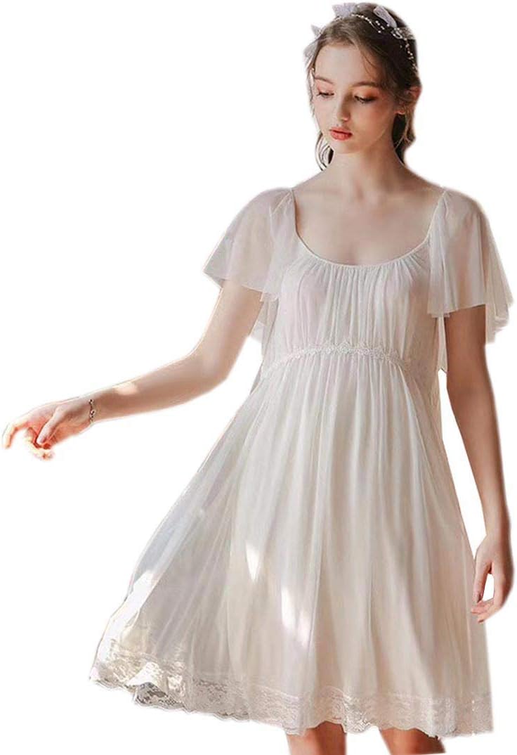 Singingqueen Camisón de Princesa para Mujer, Estilo Victoriano, clásico