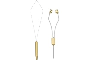 ECSiNG 2Pcs Fly Fishing Tying Tool Kit Bullet Head Winding Device with Threading Device Stainless Steel Fishing Accessories