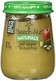 Beech-Nut Stage 3 Baby Food, Just Apple/Zucchini, 4.0 Ounce (Pack of 10)