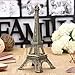 Waterwood Bronze Tone Paris Eiffel Tower Figurine Statue Vintage Model Decor Alloy 13cm