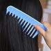 4 Pieces 9 1/2 Inches Anti Static Large Tooth Detangle Comb, Wide Tooth Hair Comb Salon Shampoo Comb for Long Hair and Curly Hair (Multi Color 1)