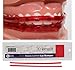 Comfort Cover Braces Guard/Lip and Mouth Protector - Snap on Cover Strip for Braces - Orthodontic/Dental Quality (Red)