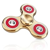 DODOTECH Anti-Anxiety Premium Quality EDC Fidget Spinner High Speed Hand Spinner Toys for Kids & Adults Stress Reducer Relieves ADHD Anxiety and Boredom Steel Ball Bearing - Gold