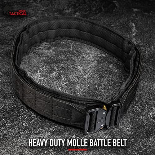 WOLF TACTICAL Molle Battle Belt War Belt Battle Belts Tactical Gun