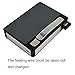 KAKAKA 2PCS Cigarette Case/Cigarette Holder/Cigarette Box with Electric Lighter Rechargeable, Flameless, Windproof (Black)