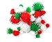 Christmas Themed Craft Kit – Pompoms, Pipe Cleaners, Googly Eyes in Acrylic and Tinsel Christmas Colours – 312 Pieces