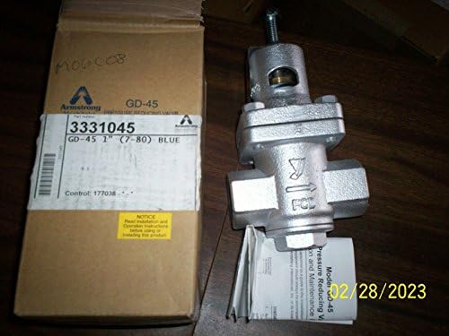 new ARMSTRONG GD-45,1" npt VALVE, LIVE STEAM PRESSURE REGULATOR regulating