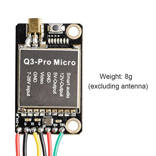 Wolfwhoop Q3-Pro-Micro 5.8GHz 0.01/25/200/600mW Switchable FPV Video Transmitter with Solder Pads Support 5V/12V Output for Camera and Smart Audio - Thumbnail 2