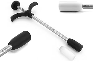 Zikimed Small Bolus or Balling Gun with 2-Interchangeable Cup for Sheep, Goat Stainless Steel 9-1/2" or 24 Cm Long