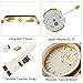 Wrist Watches for Women/Ladies/Girls - Leather Wood Watch with 50M Waterproof and Date Display - Premium Golden Analog Quartz Watch with Leather Strap - Gift for Women