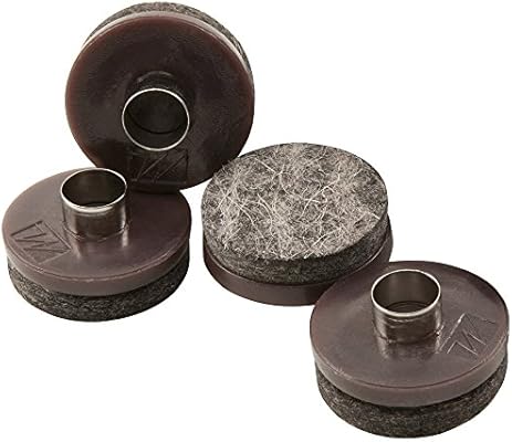 Nail On Heavy Duty Felt Pads For Wood Furniture And Hard Floor Surfaces Protect Your Hard Floor Surfaces From Scratches 1 1 2 Round Furniture Protectors Walnut Brown 4 Pieces Amazon Com