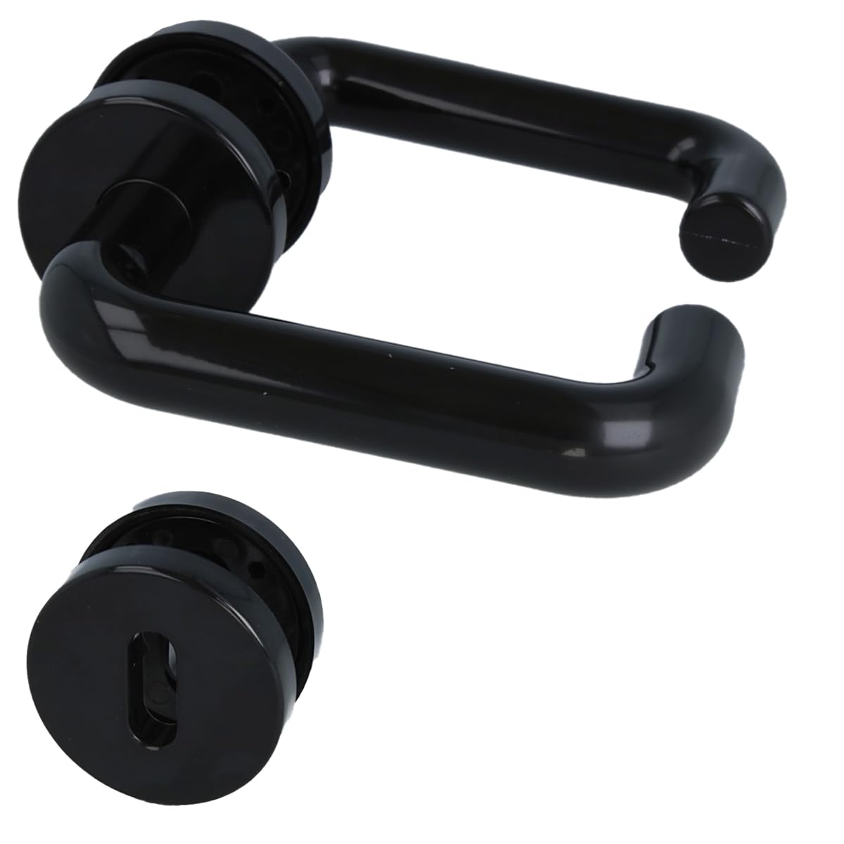 Horni Plastic Door Handle - Black