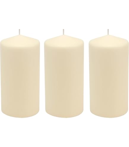 F&F Home Large Unfragranced Pillar Candle - Ivory - Groceries - View #2