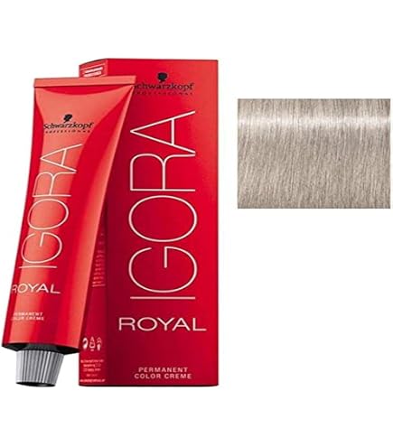 Amazon.com : Igora Royal 9,5-22 Pale Blue Permanent Hair Color and