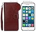 iPhone 6 plus/6S plus 2 in 1 Wallet Case，Hynice Folio Flip PU Leather Case Magnetic Detachable Slim Back Cover Card Holder Slot Wrist Strap wallet for iPhone 6 plus/6S plus 5.5