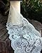 AK TRADING Floral Pattern Lace Ribbon for Decorating, Floral Designing and Crafts, 10 yd., Ivory