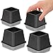 DuraCasa Bed Risers, Raises Your Bed or Furniture To Create an Additional 3 Inches of Storage! Reinforced New Heavy-Duty Design To Hold Over 2000 LBS! Desk, Sofa, and Chair Lift (Set of 4 Risers)