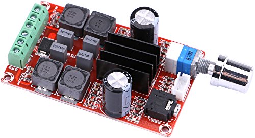 Yeeco 50W+50W Digital High Power Amplifier Board Audio Stereo Amplifier Amplify Module DC 9-25V Dual Channel Stereo AMP Amplifier for DIY Speakers Car Vehicle Auto Computer Audio System