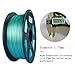 SunTop PLA 3D Printing Filament 1.75mm Silk Green, Rohs Compliance, 1 kg (2.2lbs) Spool, Dimensional Accuracy +/- 0.03 mm