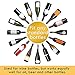 Whaline 8 Pack Christmas Wine Bottle Stoppers and Gift Box, Funny Silicone Reusable Caps Bottle Sealers with a Funny Saying for Wine Beer Bottles