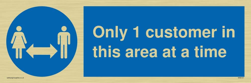 Only 1 customer in this area at a time