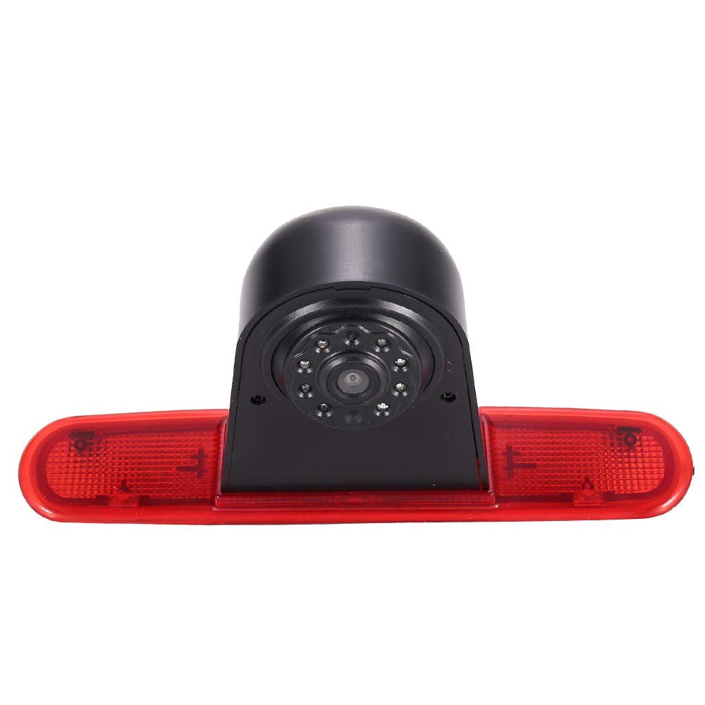 Car Third Roof top mount Brake Light Rear View Backup Camera for Fiat Doblo 263 van (2010-Present)/Opel Combo(2011-2018) (New item: adjustable angle and distance)