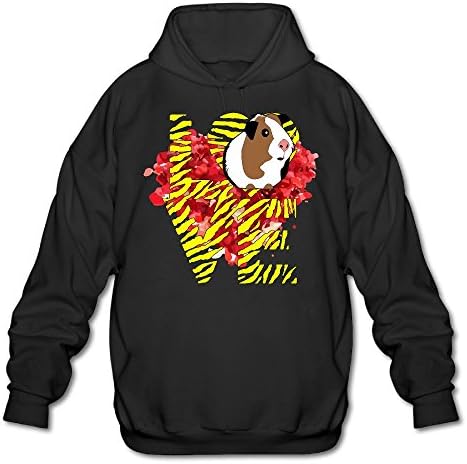 Guniea Pig Love Guinea Pig Men Cotton Fashion Durable Vintage Warm Fall/Winter Hooded Sweatshirt Hoodie
