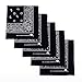 Elephant Brand Original Bandanas 100% Cotton Since 1898-5 Pack (Black)